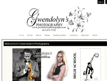 Tablet Screenshot of gwendolynsphotography.com